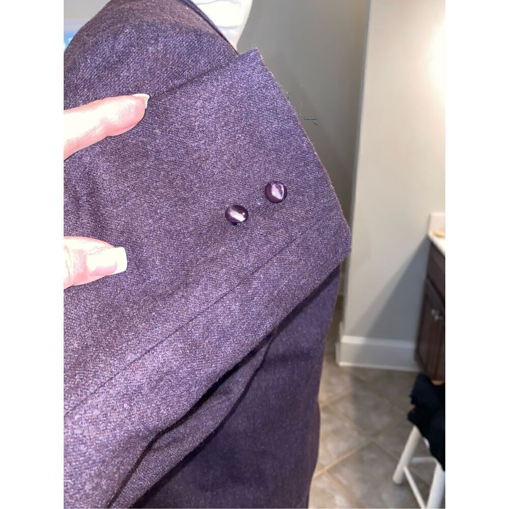 Pendleton 100% Virgin Wool 2-Piece Suit Deep Plum Sz. 10 Y2K Vintage - Picture 9 of 11